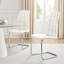 Eubanks Faux Leather Modern Tall Back Dining Chairs with Metal Legs & Diamond Stitching-1902841194-1969960197-1969960205