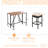 10-Piece Outdoor Acacia Wood Bar Height Table Set