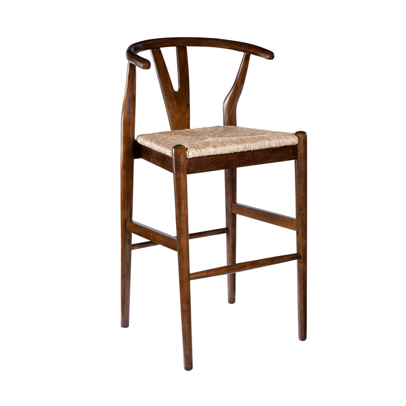 Nareh Bar Height Kitchen Bar Stool, Cappuccino, Bar Stool (29" Seat Height)