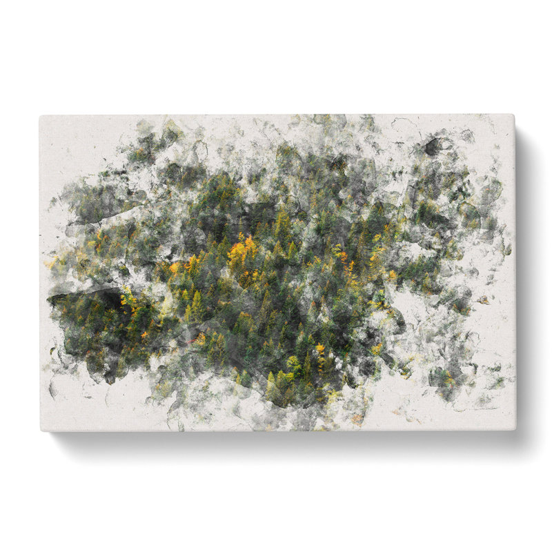 Autumn Forest In Switzerland - Wrapped Canvas Print, 35cm H x 50cm W x 3cm D