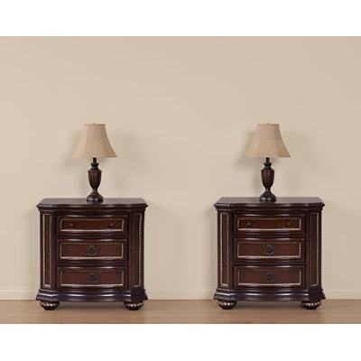 Rexx Cherry Nightstand Set Of 2