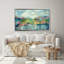 "Abstract Lakeside" par Silvia Vassileva, reproduction sur toile dans un cadre flottant-110965254-110965255
