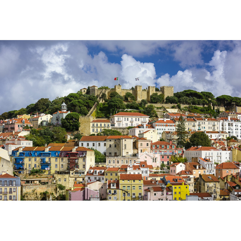 Château de Lisbonne, Portugal, H 24 po x l 36 po