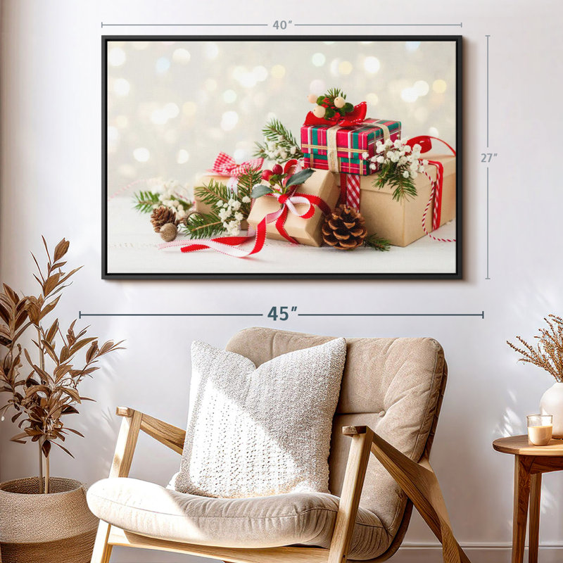 «Christmas Presents», reproduction sur toile, H 27 po x l 40 po