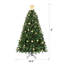Arbre de Noël 6 pi avec 250 lumières DEL blanc chaud-478901176