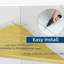 Corner Shower Caddy of Stainless Steel Triangular Shower Shelf 2 Pcs, 25 cm, Brushed Golden