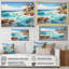 «Blue Beach Waves Fusion III», reproduction sur toile-459463929-459463928