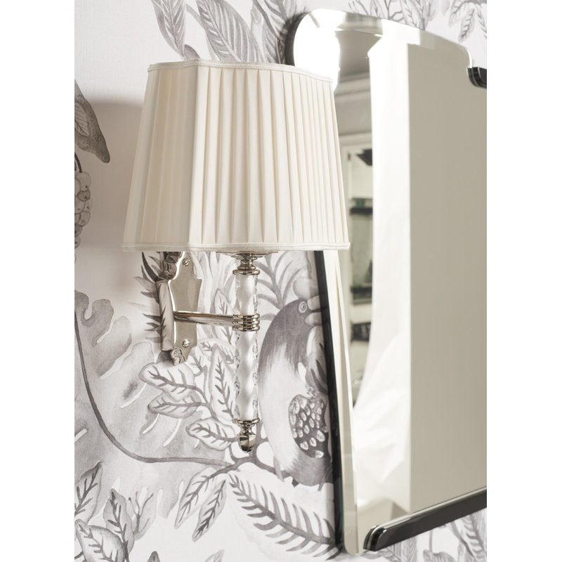 Moonlight  1-Light Dimmable Bath Sconce, Polished Nickel