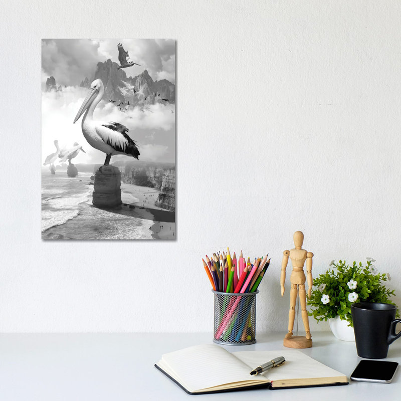 Giant Pelicans Peak by David Loblaw - Wrapped Canvas Print, 20.32 cm H x 30.48 cm W