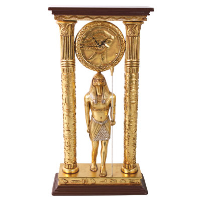 Kristopher Temple of Amun Egyptian Clock Statue