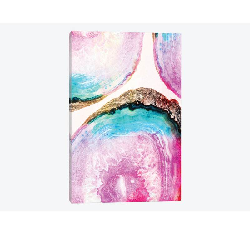 « agate pattern », impression sur toile, H 26 po x l 18 po x P 1,5 po, Toile tendue, Pas de tapis