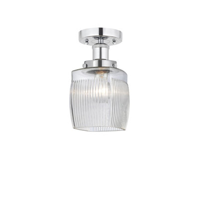 Keenan Glass Semi Flush Mount