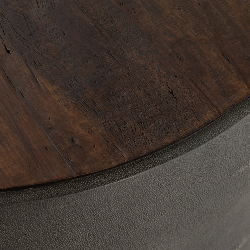 Crosby Solid Wood Coffee Table, Brown, Gray
