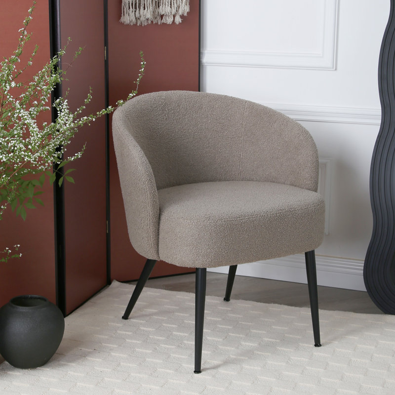 Upholstered Armchair, Beige