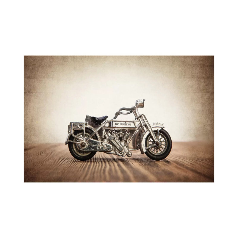 Motorcycle Sunbeam - Print on Canvas, Wrapped Canvas, 101.6 cm H x 66.04 cm W x 1.91 cm D