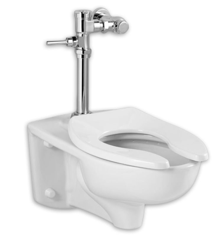 Toilette monopièce allongée de 1,28 lb / pi² (siège non compris) Afwall