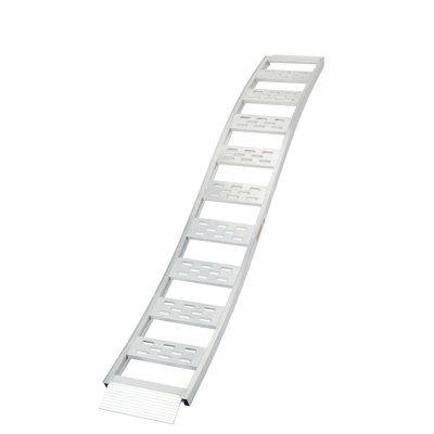Rampe de chargement de camion S-Curve fixe en aluminium l 12 po x L 90 po (comprend 2 rampes)