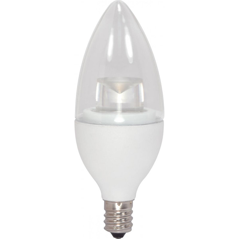 LED, Dimmable Light Bulb, E12/Candelabra Base, 2.8W, 3000K