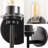 Demitri 13" 1-Light Farmhouse Industrial Metal/Glass Cylinder LED Sconce-356325564