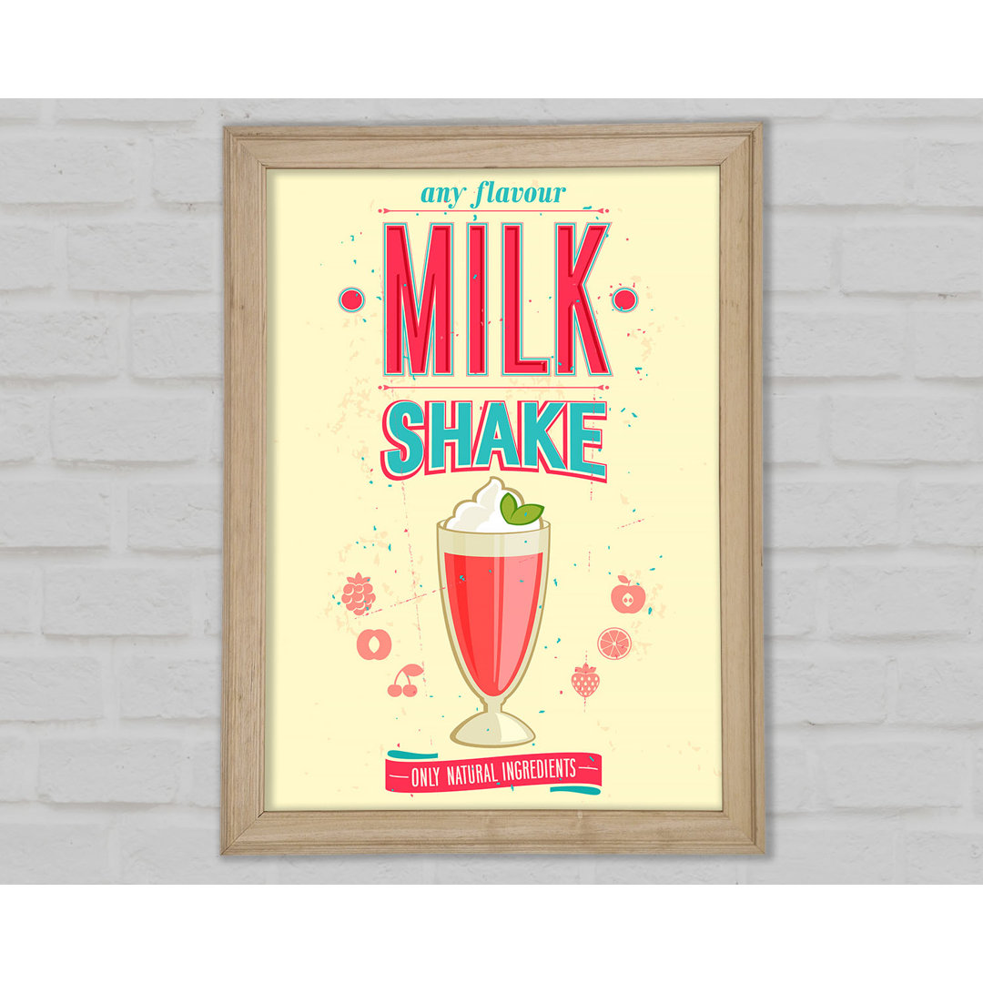 Milk Shake Gerahmter Druck