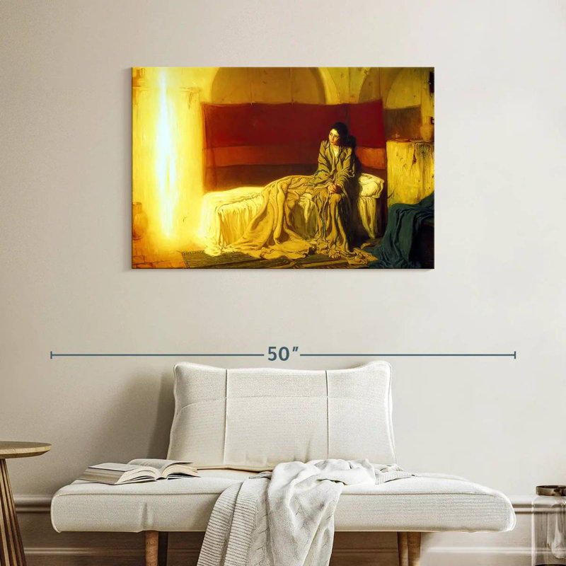 Adella The Annunciation 1898, 26" H x 39" W
