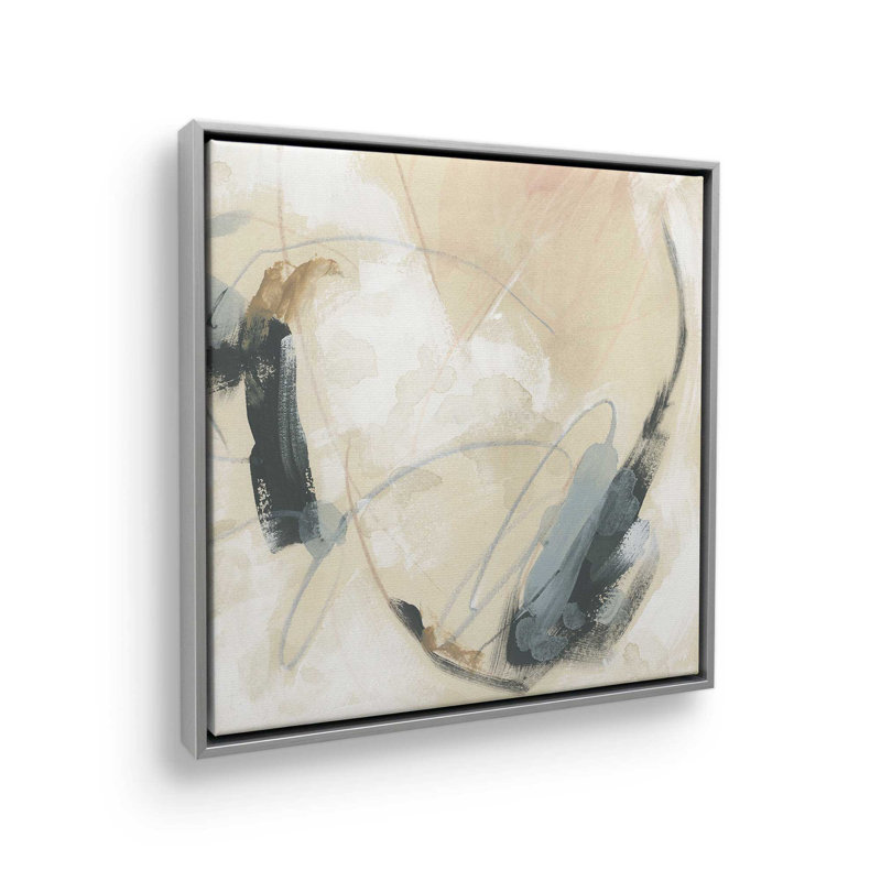 «Logbook IV» par June Erica Vess, reproduction d'art sur toile, Argent argent, H 20 po x l 20 po