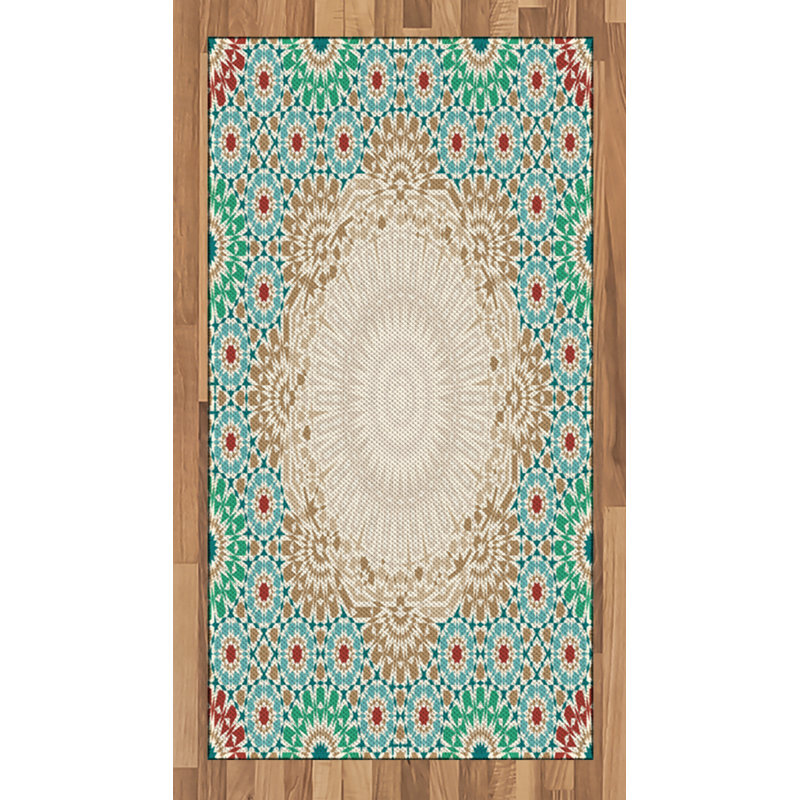 Boho High Density Long Fiber Poly Threads Decorative Area Rug Carpet, Rectangle 2'7" x 5'