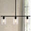 Luminaire suspendu linéaire en verre à intensité variable pour îlot de cuisine de 5,9 po (l) à 3 lumières réglables-112136983-112011108-112011109