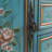 Rustic Corner Cabinet with Vintage Handles