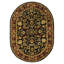 Tapis oriental en laine noir, rouge, vert et or fabriqué et touffeté à la main Cranmore-19260433