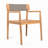 Outdoor Patio Acacia Wood Club Chair-714159666