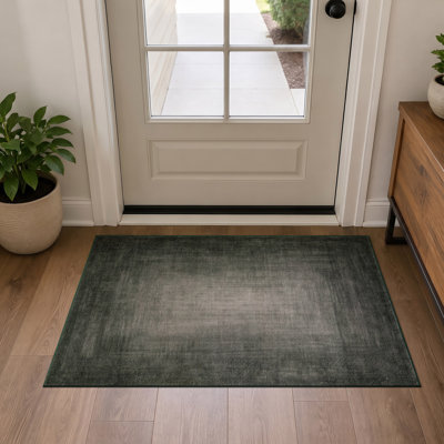 Tapis vert antidérapant et lavable à la machine Vignette Ombre