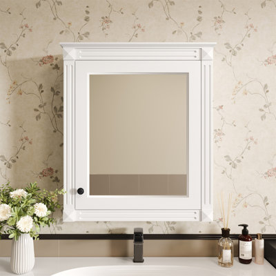 24'' X 27'' Wall Mounted Bathroom Storage Cabinet With Mirror