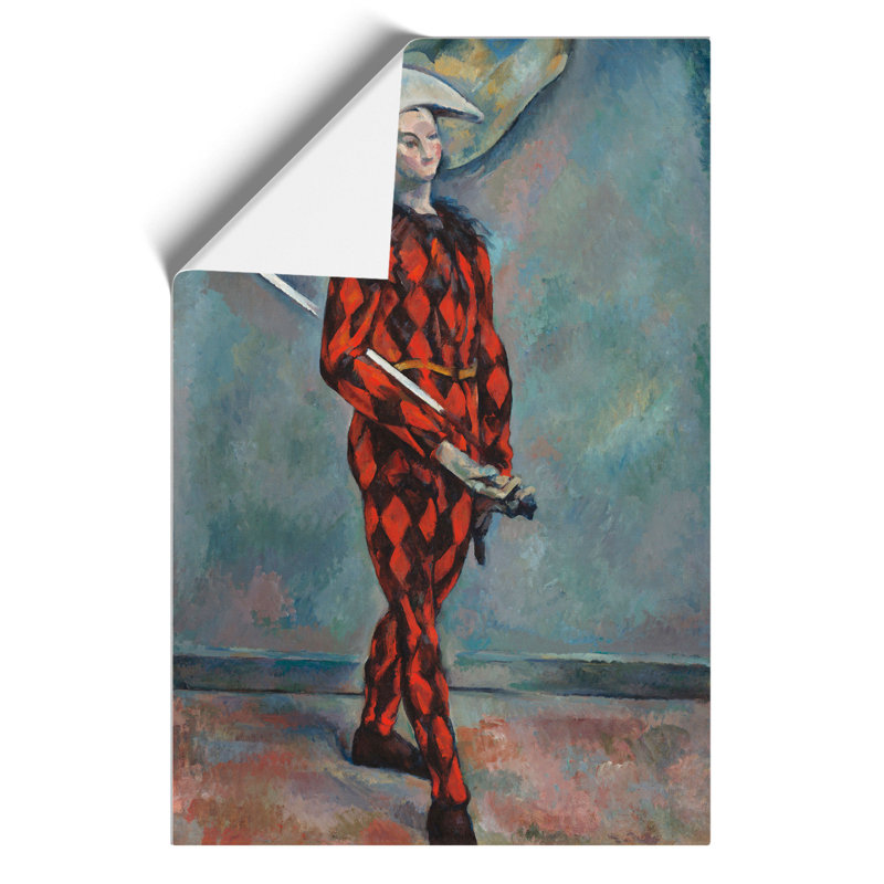 Harlequin by Paul Cezanne - Frameless Print, 30cm H x 21cm W x 0.1cm D