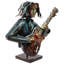 Sculpture multimédia mixte the bassiste