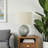 Sefa Ivory Shade & Grey Resin Metal Table Lamp, 18.35'' H X 11.88'' W X 11.88'' D
