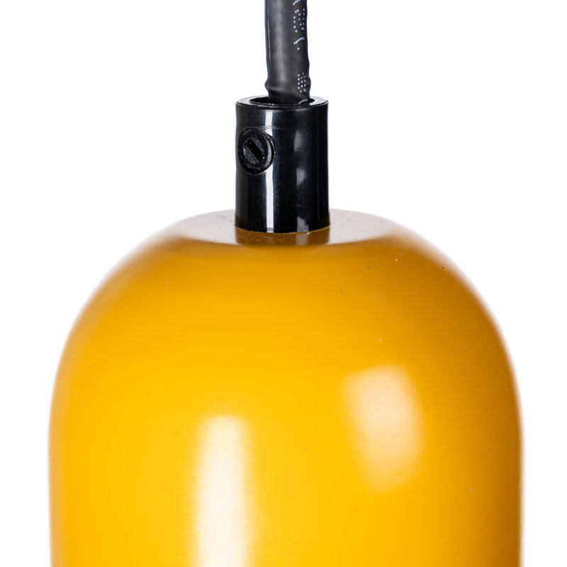 1 - Light Chrome Pendant, Orange
