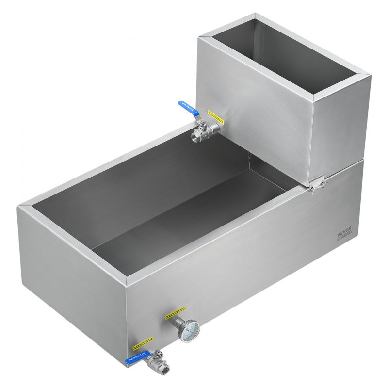 Évaporateur à sirop d'érable en acier inoxydable 304 avec valves et thermomètre