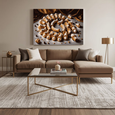 Art mural sur toile, "Desserts cannoli"
