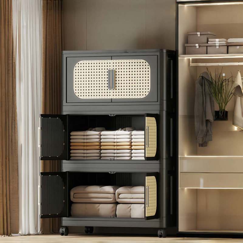 Armoire de rangement 20 po à 4 niveaux, H 40,55 po x l 19,69 po x P 11,81 po