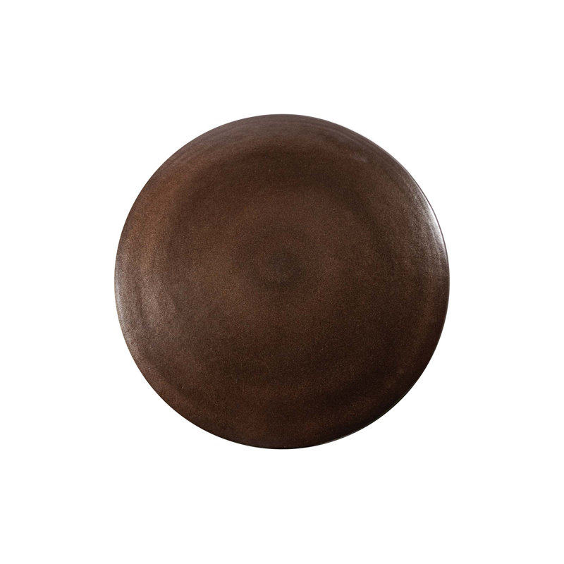 Provenance Signature Outdoor Round Coffee Table, Pyrite Brown