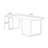 Black Rectangular Solid Wood desk-628449767