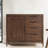 Modern Nut-Brown Solid Wood Sideboard