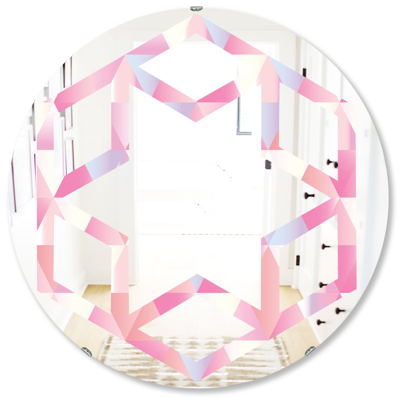 Miroir mural Hexagon Star Diamond VI Eclectic, H 31,5 po x l po