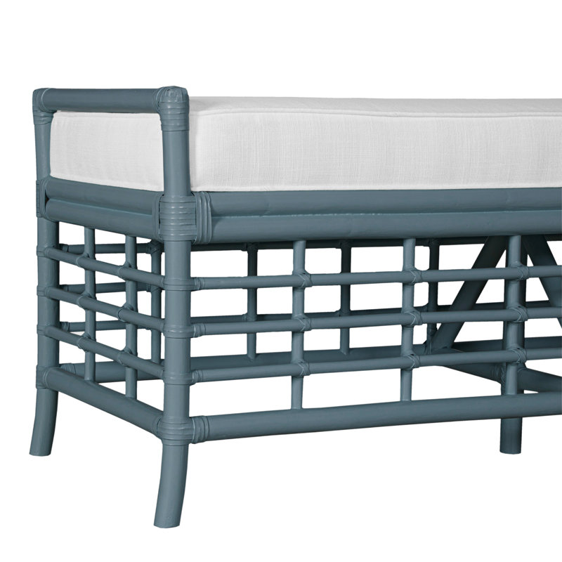 Luna Upholstered Bench, Regatta Blue