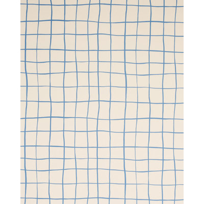Schumacher x Miles Redd Painterly Windowpane Fabric