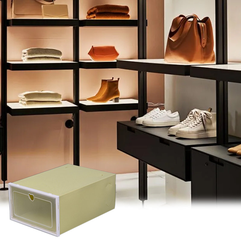 Boîte à chaussures en plastique transparent, Green