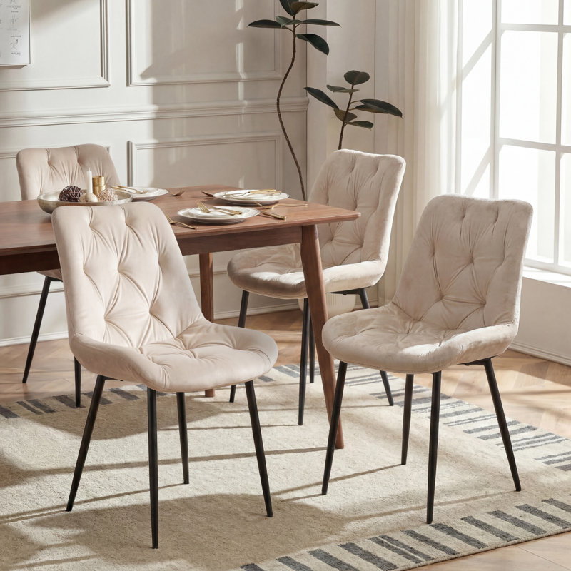 Upholstered Dining Chair, Beige
