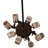 Rustic Lodge 8 - Light Dark Burnished/Antique Copper Kitchen Island Pendant
