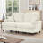Elegant Mid Century Oversized Two Seater Sofa Couch with Flared Arms, Removable Skirts and Spindle Legs, Ideal for Living Room Comfort-706317308-706317309